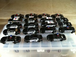Lot of Matchbox and Hot Wheels Police Cars