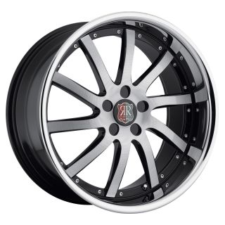 20 MRR RW4 Black Chrome Wheels Rims Fit Infiniti G35 G37 Sedan FX MDX