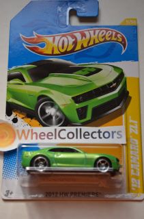 12 Camaro ZL1 Green 2012 Hot Wheels Q Case Premiere 9 50