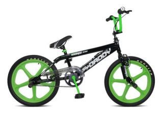 Kids Teens BMX Bike 20 Green Skyway Mag Wheels Black RS43