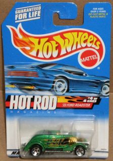 HW #008 33 FORD ROADSTER Collector Hot Rod Magazine green Hot Wheels