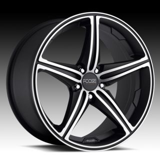 20 Staggered Wheels Rims Black FOOSE Speed Corvette