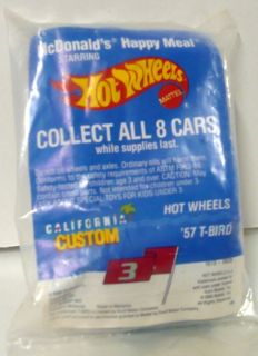 Hot Wheels 57 T Bird McDonalds Premium 1990 Packaged