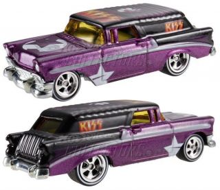 HOTWHEELS NOSTALGIA LIVE NATION KISS 56 CHEVY NOMAD DELIVERY RARE MINT