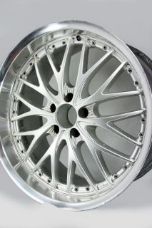 Silver 20x10 Luxe LX2 Mercedes Wheel 5x112 25mm