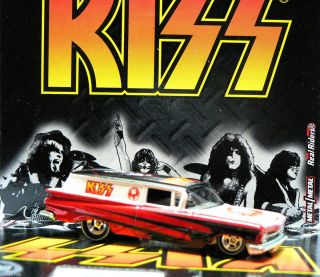 Hot Wheels 2012 Nostalgia Tour Rides Kiss 59 Chevy Delivery H Case