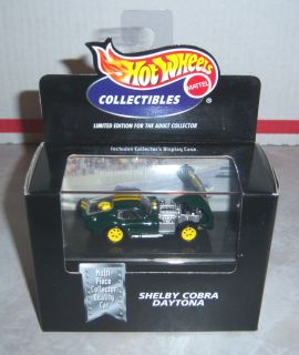 Hot Wheels   Shelby Cobra Daytona (Dark Green w/Double Yellow Stripes