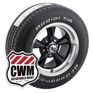  Wheels Rims BFG Radial T A Tires 235 60R15 for Mercury Cougar 69 73