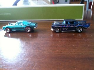Lot 2 Vintage Hot Wheels Redline 69 Heavy Chevy and 76 57 Chevy