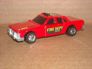 1983 Hot Wheels Fire Chief Crash Car Hong Kong