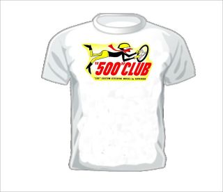 Vintage Race T Shirt Superior 500 Club Steering Wheels
