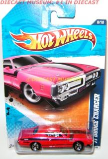 1971 71 Dodge Charger Pink Hot Wheels HW Diecast 2011