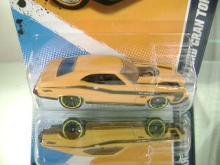Hot Wheels 2012 72 Yellow Ford Gran Torino Sport Muscle Mania 12 7