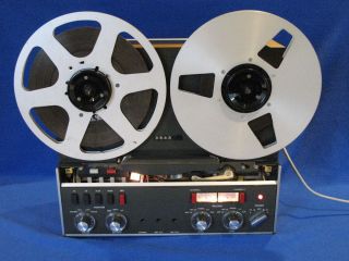 REVOX A77 REEL TO REEL W/NAB RIMS & BUILT IN POWER AMPS TO POWER YOUR