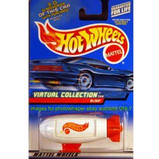 Hot Wheels Virtual Collection 2000 #142 White Blimp Y2K Dirigible