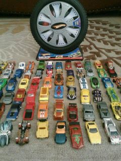 Hot Wheels Lot of 72 Cars with Case Case All Hot Wheels Huge Lot Loose