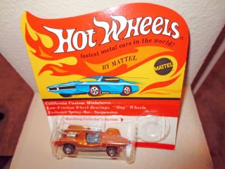 Hot Wheels Redlines Mantis Orange Unpunched Card Blister Pack Original