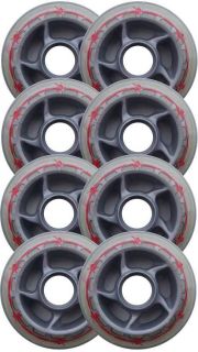 Barbed Wire 80mm 80A Rollerblade Inline Wheels 8 Pack
