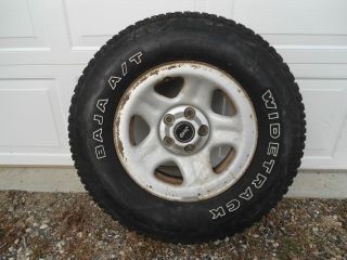 Jeep wheels and tires P225 75 R 15 15 WHEELS, BAJA WIDETRACK A/T