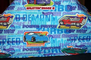 Colorful Curtain Valance Cars and Words 84 x 15 New 1997