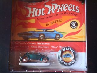 Hot Wheels RLC Exclusive HW 1968 Replica VW Bug with Button