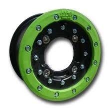 Hiper CF1 Rear Green Beadlock Wheels 9 9x8 3 5 4 115 Yamaha YFZ450