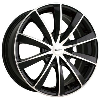 18 inch Touren TR10 Black Wheels Rims 5x115 de Ville DTS DTX El Dorado