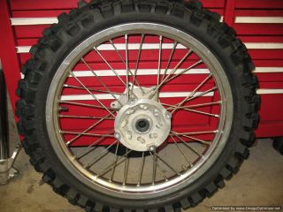 CR250 Rear Wheel Rim 95 Tire Is Near New Honda CR 250 R 1992 96