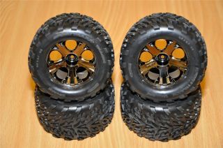 VXL Brushless 6708 Stampede 4x4 Talon Tires Wheels Tire Wheel Set of 4