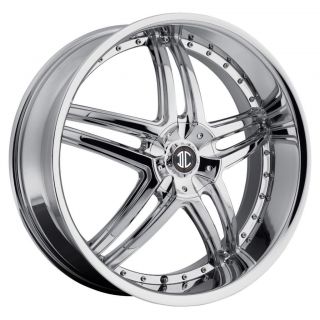 20 inch 2CRAVE NO17 Chrome Wheels Rims 5x100 Forester Outback Camy