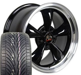 17 Fits Mustang® Bullitt Wheels Rims Tires Black 17x9