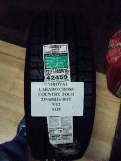 Uniroyal Laredo Cross Country Tour 235 65R16 101T Brand New Tire
