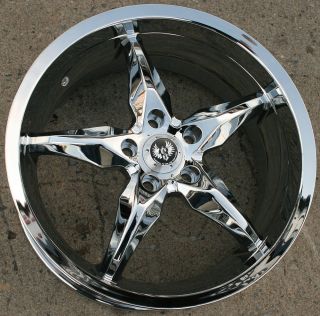 Yoshi ST6 18 Chrome Rims Wheels Malibu 97 03 18 x 8 5 5H 35