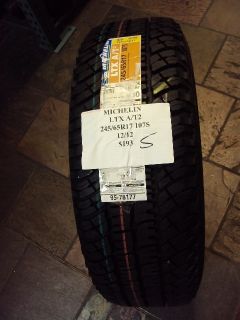 Michelin LTX A T 2 245 65R17 107s Brand New Tire