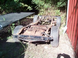 1979 Jeep CJ7 Rolling Chassis Frame w Axles and Wheels w Tires