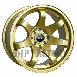 ET0 4x114 100 Gold Deep Wide Tuner Alloys Wheels Rims Z1543