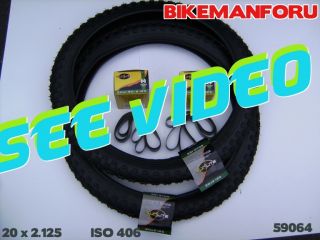 Bicycle 20x2 125 Bike BMX 2 Tire Tube Rimstrip Kenda 50
