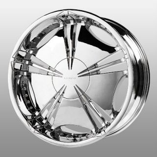 22 inch Verde Helix Chrome Wheels Rims 5x115 de Ville DTX El Dorado