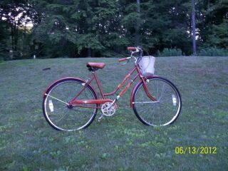  HUFFY 3 speed VENTURE road bicycle with 26 wheels 1960s 70s bike