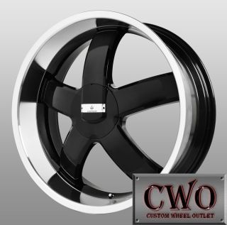 18 Black Verde Skylon Wheels 5x100 5x115 5 Lug Celica Jetta Grand Prix