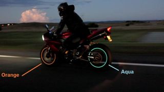 Motorcycle Wheel Rim Light Kit Better Than Rim Tape Orange