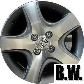 Civic 15 Machined Charcoal 5 Spoke Wheel Factory Rim 63868