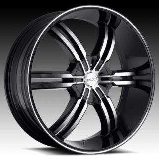 22 24 26 28 VCT Torino Black Wheels Rims Cadillac Escalade Ext ESV