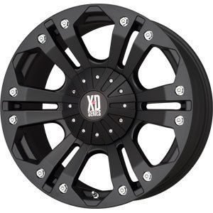 New 18x9 5x127 5x139 7 XD Monster Black Wheels Rims