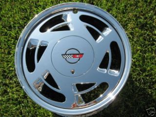 Chrome Corvette Wheels 17x9 5 Factory GM Rims Outright No Core