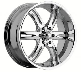 20 inch Akuza Dominion Chrome Wheels Rims 6x5 5 6x139 7 Sierra Yukon