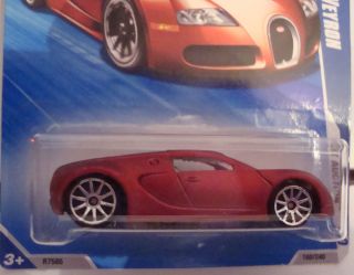 Hot Wheels Bugatti Veyron Satin Red  Exclusive