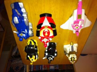 Mighty Morphin Power Rangers Six Toy Action Figures Ships Burger King