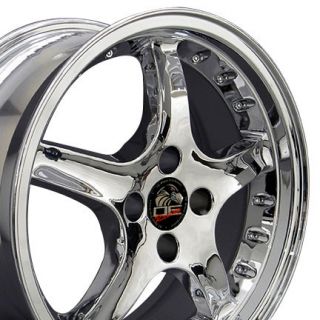 Single 17x8 Chrome Cobra R Wheel 4 Lug Fits Mustang® 79 93