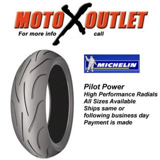 Michelin Pilot Power Motorcycle Tire 120 180 17 Set